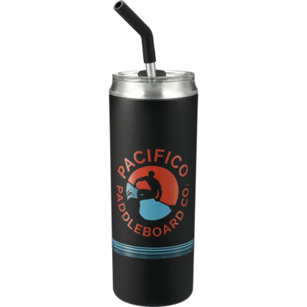 Marka Copper Vac Tblr w/SS straw 20oz Pinstripe SF Thumbnail