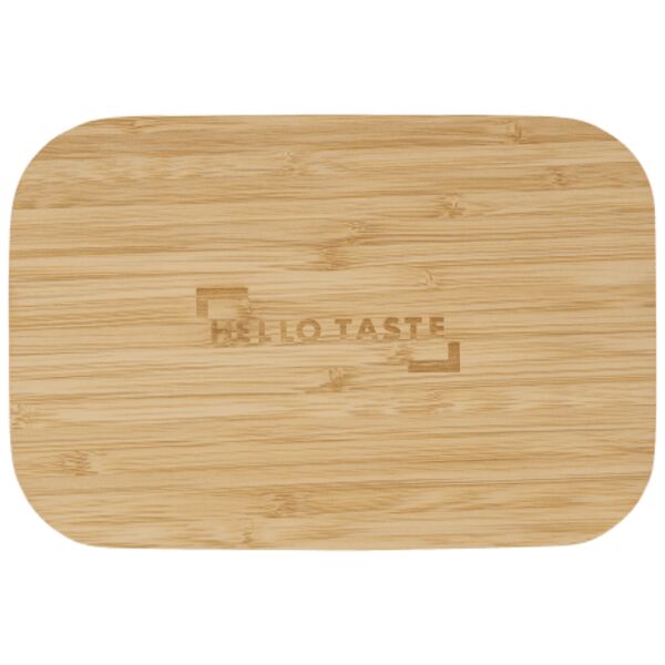 Bamboo Fiber Lunch Box with Cutting Board Lid Thumbnail