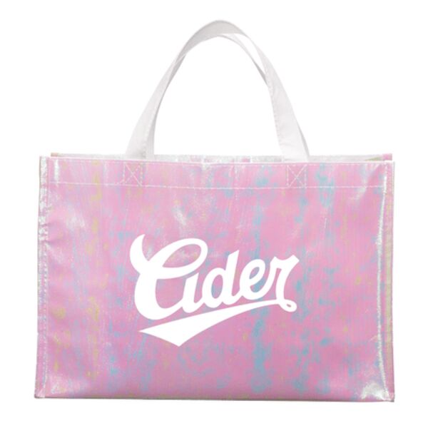 Iridescent Non-Woven Shopper Tote Thumbnail